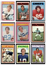 1972 Topps Football NFL Stars/HOF&#39;s/Key Player Cards U-Pick. - £2.31 GBP+