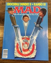 MAD Magazine No 283 December 1988 Crocodile Dundee II Rambo III Alfred E... - $5.09