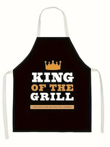 King Of The Grill Apron For Kitchen &amp; Outdoor Barbecue One Size Fits Mos... - £7.77 GBP