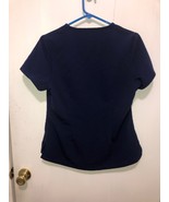 Jaanuu Women&#39;s 1-Pocket Tuck-In Top SZ Small Navy Blue - $15.83