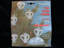 Vintage Do It Yourself Ornaments Ten Little Angels The Beadery Christmas - $182.19 MXN