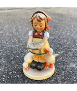 Hummel Figurine &quot;Be Patient&quot;  197 TMK4 Girl with Geese West Germany - £18.91 GBP