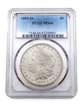 1883-O Argento Morgan Dollaro Selezionato Da PCGS Come MS-66! Alto Grado Morgan - $519.74