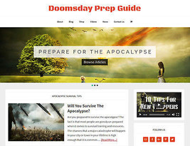 [New Design] * Doomsday Prep * Store Blog Website Business For Sale Auto Content - $90.70