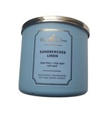 White Barn Sun-Drenched Linen 3-Wick Scented Candle 14.5 oz NWOB - €20,27 EUR