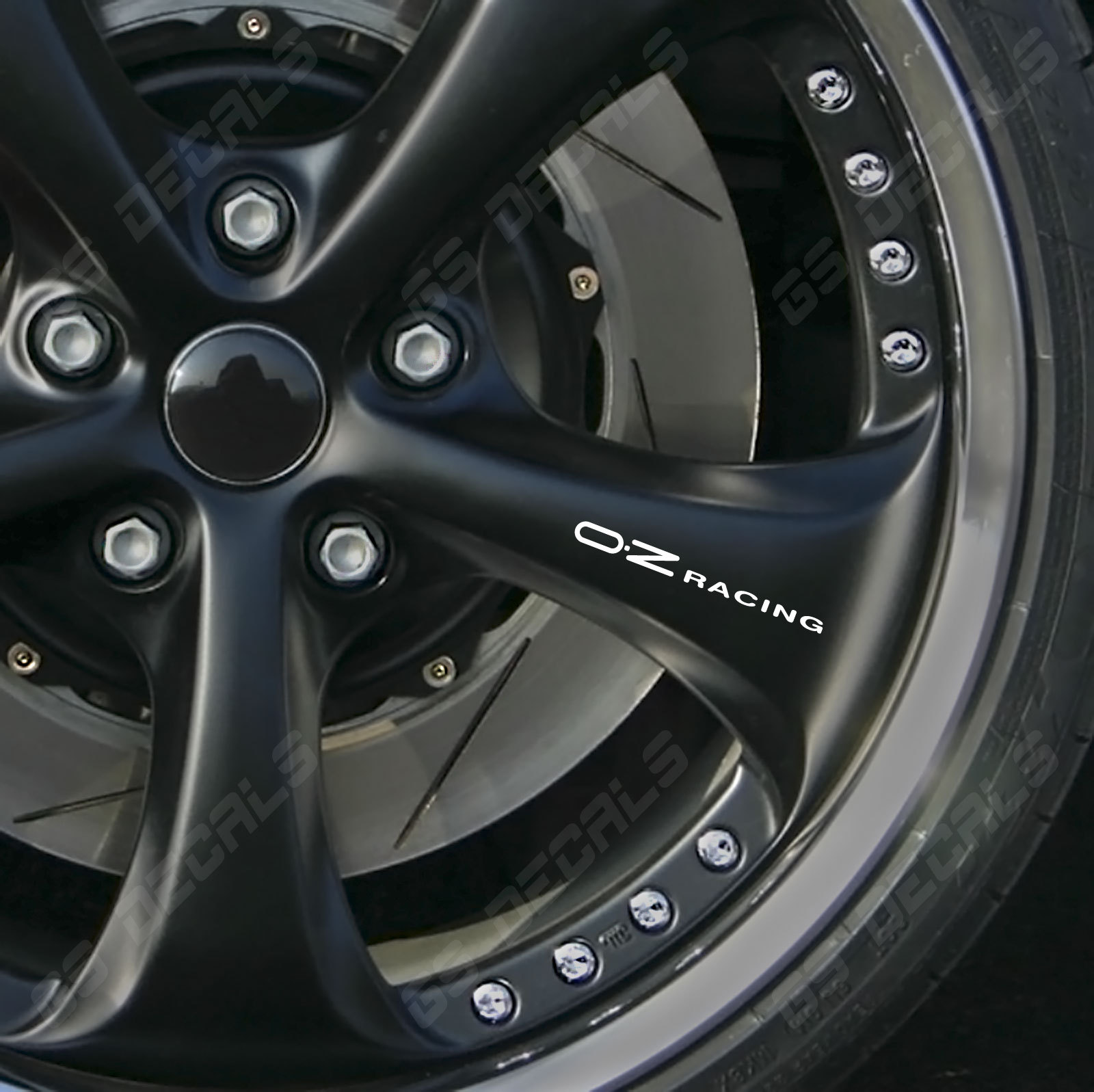 OZ Racing Logo Wheel Decals Stickers Premium Quality 5 Colors Porsche Ford Audi
