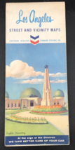 VTG 1964 Chevron LA Los Angeles CA Road Street Vicinity Map Griffith Obs... - $9.49
