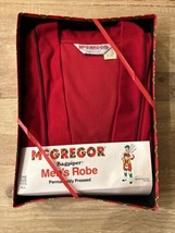 McGregor Mens Robe Bagpiper Vintage USA One Size Fits All Solid Red NOS in Box - £43.10 GBP