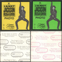 Pair of 2 Different Colored Uncommon OTTO Cloth Janet Jackson Backstage Photo... - £9.08 GBP