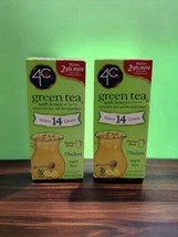 2x 4C Totally Light Green Tea Sugar Free Makes 14 Quarts Each 1.69 Oz BB 2/25 - £13.16 GBP