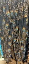 BLACK PEACOCK  TRIBAL GYPSY BOHEMIAN DELUXE ATS GYPSY PANTALOONS  - $1,482.56 MXN