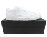 Air Jordan 1 Low Triple White Sneakers Mens Size 11.5 NEW 553558-136 - $139.99