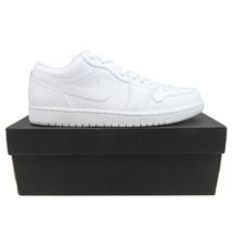 Air Jordan 1 Low Triple White Sneakers Mens Size 11.5 NEW 553558-136 - $139.99