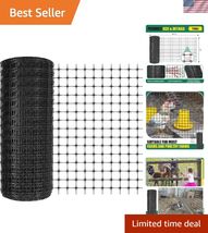 Plastic Mesh Fence 2 x 164 ft Plastic Safety Fence Roll Reusable Animal ... - $152.04