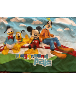 Vintage Disney Playground Pals Twin Sheet Set Mickey, Goofy, Pluto, Dona... - $359.78 MXN