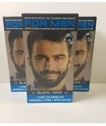 For Men Brush In Mustache Beard Hair Sideburns Color  Black/Brown/Tan New.  - £15.56 GBP
