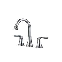 Widespread Surface Mount Double-Handle Bathroom Faucet with Drain Brushe... - $57.18