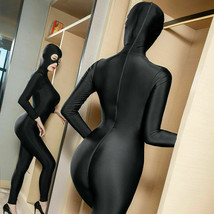 Women Lycra Zentai Party Costume Zipper Shiny Bodysuit Catsuit Unitard J... - $12.44