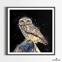 Premium Art Print Little Owl in Watercolors, by Dreamframer Art - £34.58 GBP+