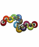 Beautiful Modern Circle Abstract Wall Sculpture, Circle and Mirror wall ... - $8,014.90 MXN