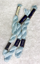 3 MINT Anchor Perle Pearl Cotton #158 Lt Blue Embroidery Floss Vintage Skein - £7.26 GBP