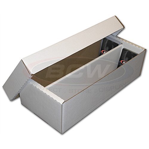 2 x BCW Shoe 2 Row Storage Box (1600 Ct.) - Corrugated Cardboard Storage Box - B