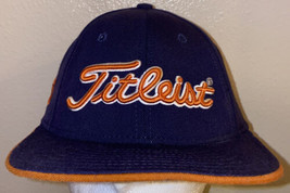 Titleist FJ by New Era Blue/Orange Strapback Fitted 7 1/2 Golf Cap Hat USA - £15.64 GBP