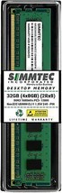 Simmtec Ram 32GB (4x8GB) DDR3 / DDR3L 1600 M Hz Dimm PC3L-12800 / PC3-12800 (pc3l - £65.62 GBP