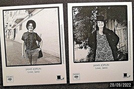 JANIS JOPLIN : ( RARE VINTAGE RECORD PROMO PHOTOS) CLASSIC JANIS JOPLIN - $197.99