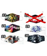 6 pack set FACE COVER MASK adult teen custom 420 music neon Biker coin f... - €19,00 EUR