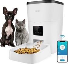 Automatic Cat Feeders, App Control Smart Pet Food Dispenser, 3L/13Cup (White). - £50.52 GBP