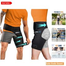 5 in 1 Hip Brace for Sciatica Relief Adjustable Support Black for Women Men - $61.33