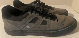 Emerica Skateboard Shoes Tilt G6 Vulc Size 10.5 Gray Black Suede - $49.99