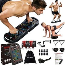 Hotwave 20 in 1 Push Up Board with Resistance Bands Push Up Bar FitnessP... - £67.78 GBP