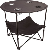 Folding Camping Table By Atsena, Black, One Size. - £35.29 GBP