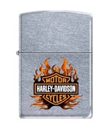 Zippo Lighter - Harley Davidson Flame Street Chrome - 852544 - $44.75 CAD