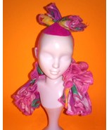 Barbie Doll Private Collection Pink Flower Hat & Shawl #4959 - £10.39 GBP