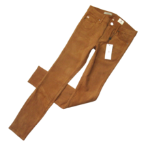 NWT Adriano Goldschmied Legging Super Skinny in Hazelnut Suede Leather Pants 27 - £156.02 GBP