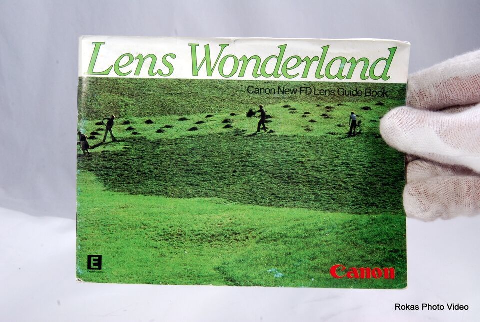 Canon Lens Wonderland system brochure booklet Guide Genuine (EN) AE-1 FD - $4.89