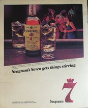 Vintage 1984 Seagram&#39;s Seven 7 Canadian Whiskey Full Page Original Ad - 721 - $6.64