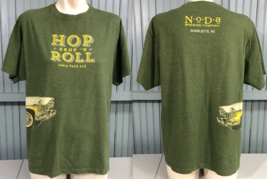 NODA Brewing Co Charlotte NC Hop and Roll Green IPA Ale Large T-Shirt  - £11.69 GBP