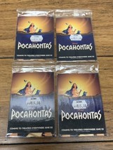 1996 SkyBox Disney&#39;s Pocahontas Trading Cards Promo Pack Lot of 4 CV JD - £10.23 GBP