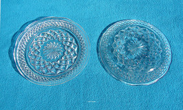 1 Pair of Wexford Clear Dessert/Bread &amp; Butter Plates Vintage by Anchor Hocking - £7.96 GBP