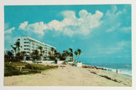 Cove Beach Club Deerfield Palm Trees Florida FL Curt Teich UNP Postcard 1957 - £3.90 GBP