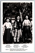 RPPC Shepherd Children to Whom Our Lady Appeared Fatima Portugal UNP Postcard K4 - £18.65 GBP