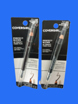 Covergirl Perfect Blend Eye Pencils 110 Black Brown &amp; 100 Basic Black - ... - $12.99