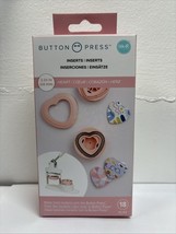 Button Press Inserts, Includes Materiels for 5 Heart Buttons (25mm) 18pc... - $22.72
