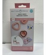 Button Press Inserts, Includes Materiels for 5 Heart Buttons (25mm) 18pc... - $426.94 MXN