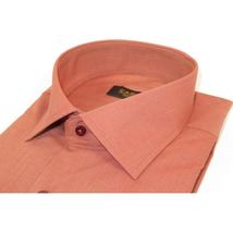 Men's Shirt Hankie CASILA Turkey Cotton Blend Long Sleeves 501770-50 Rust image 6