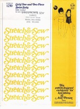 Stretch &amp; Sew 1250 Girls&#39; One- &amp; Two-Piece Swim Suits 2-4-6-6x-7 Ann Person Vtg - £9.16 GBP